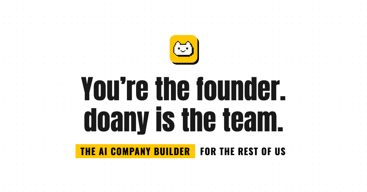 The AI Company Builder. Start a Business with AI. screenshot